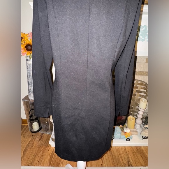 Renuar black long jacket. Used once EUC Size Medium - Picture 7 of 15